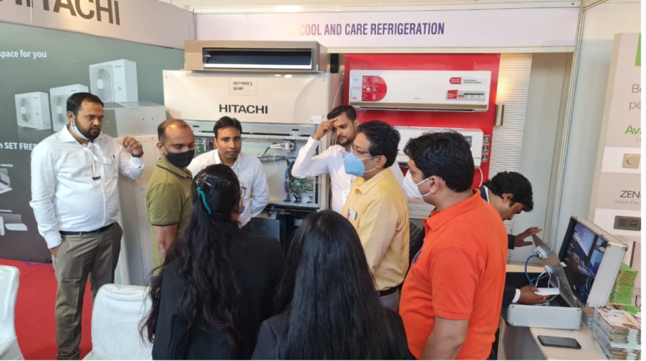 Cool & Care Refrigeration expo booth — Live Units